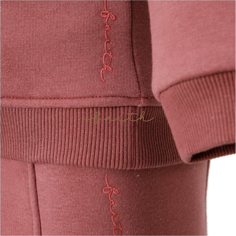 HOODY SWEATSHIRT FLEECE SET RAKOON ON SHOULDERS