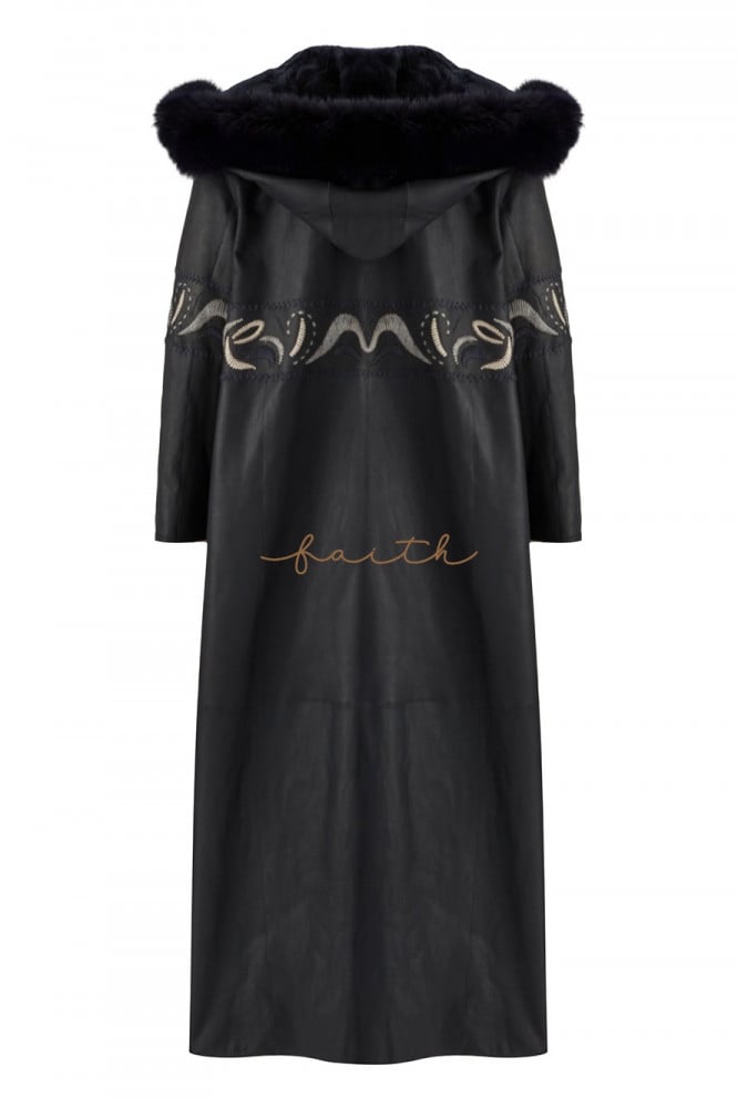 DARK NAVY BLUE ASTRAGAN FARWA