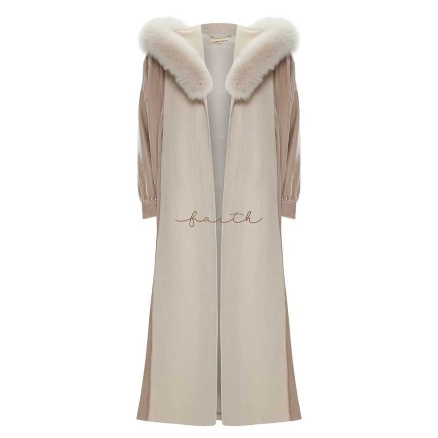 NUDE VELVET SLEEVE FARWA