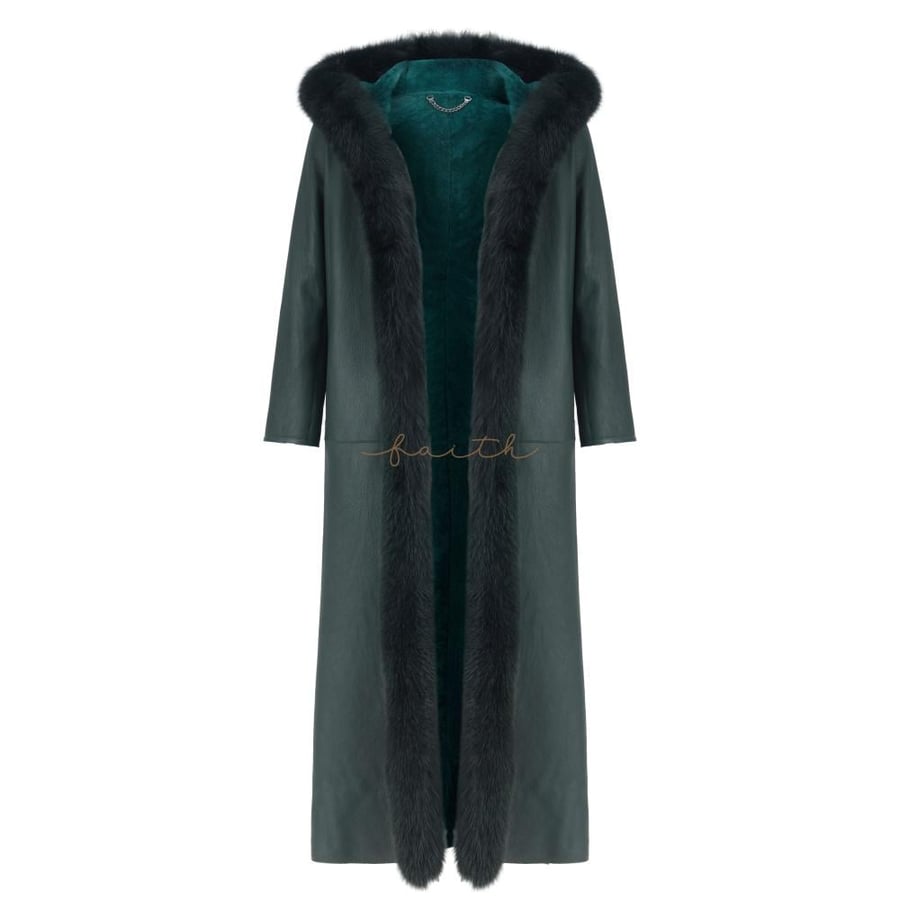 DARK GREEN ASTRAGAN FARWA