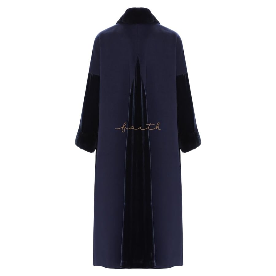 NAVY BLUE REX & VELVET FARWA
