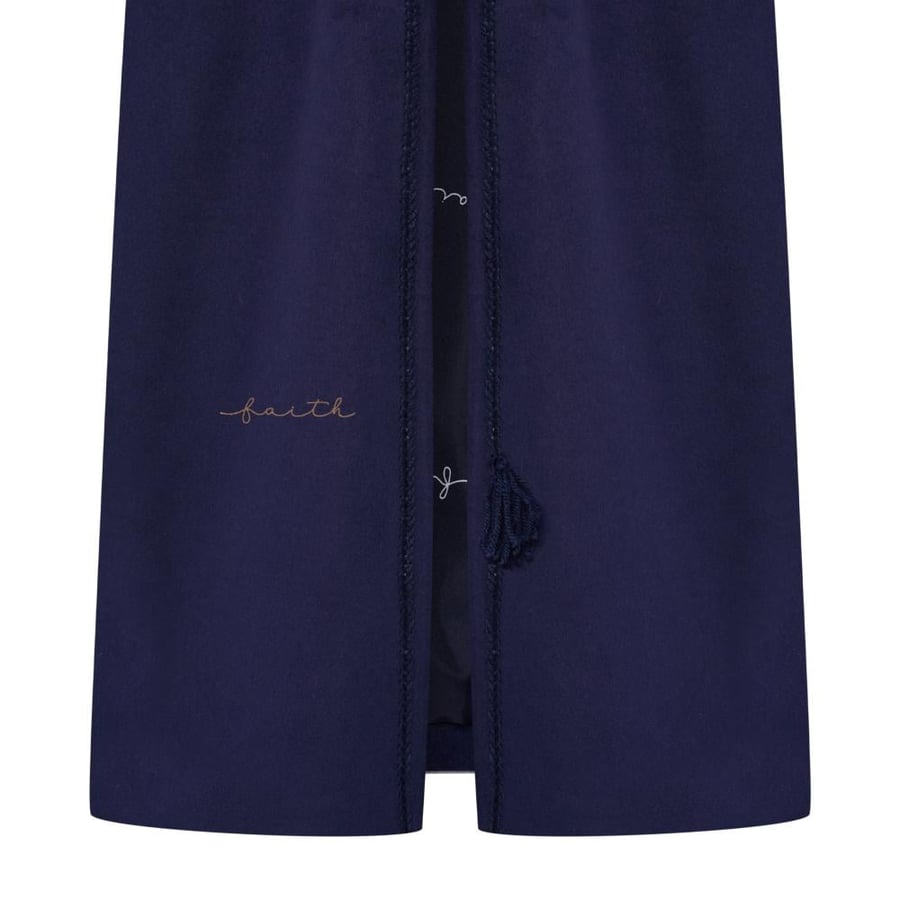 NAVY BLUE REX SLEEVE & COLLAR FARWA