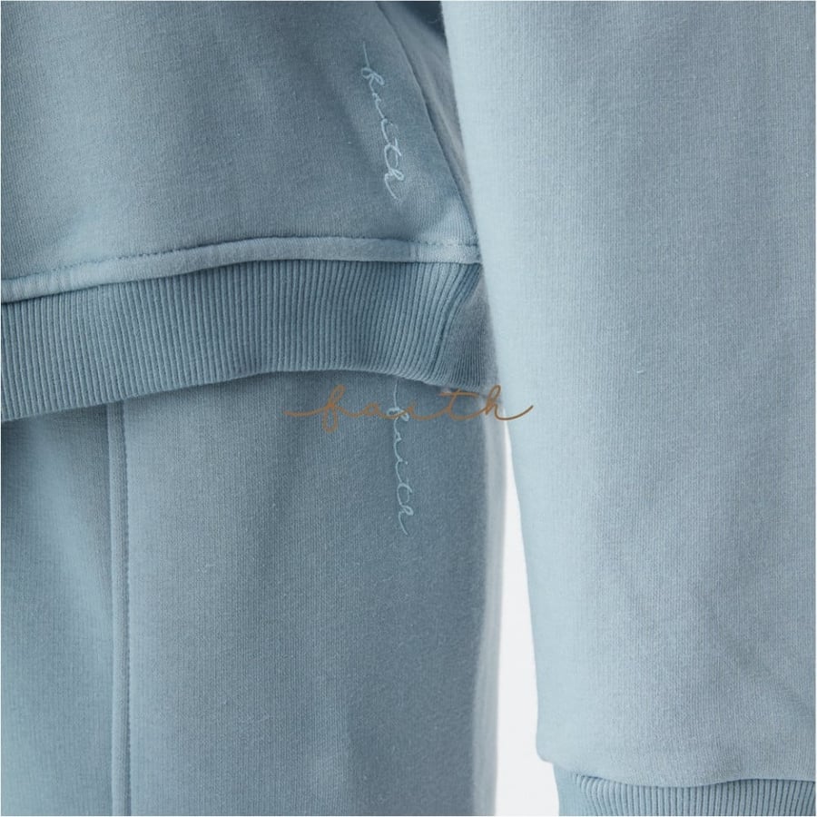 HIGH-NICK SWEATSHIRT FLEECE SET FOX ON SHOULDERS