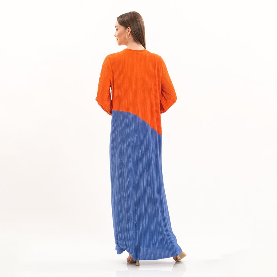 ORANGE & BLUE DRESS
