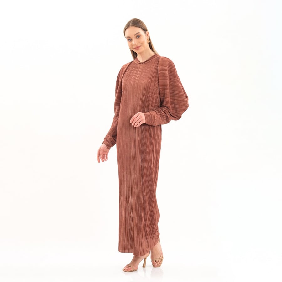BROWN DRESS