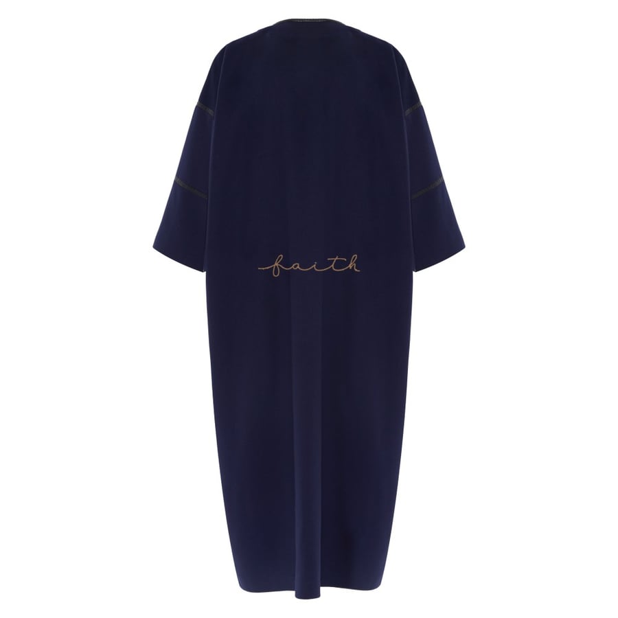 NAVY BLUE PYTHON ABAYA