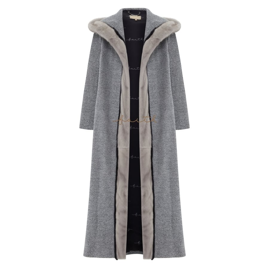 GREY WOOL & MINK