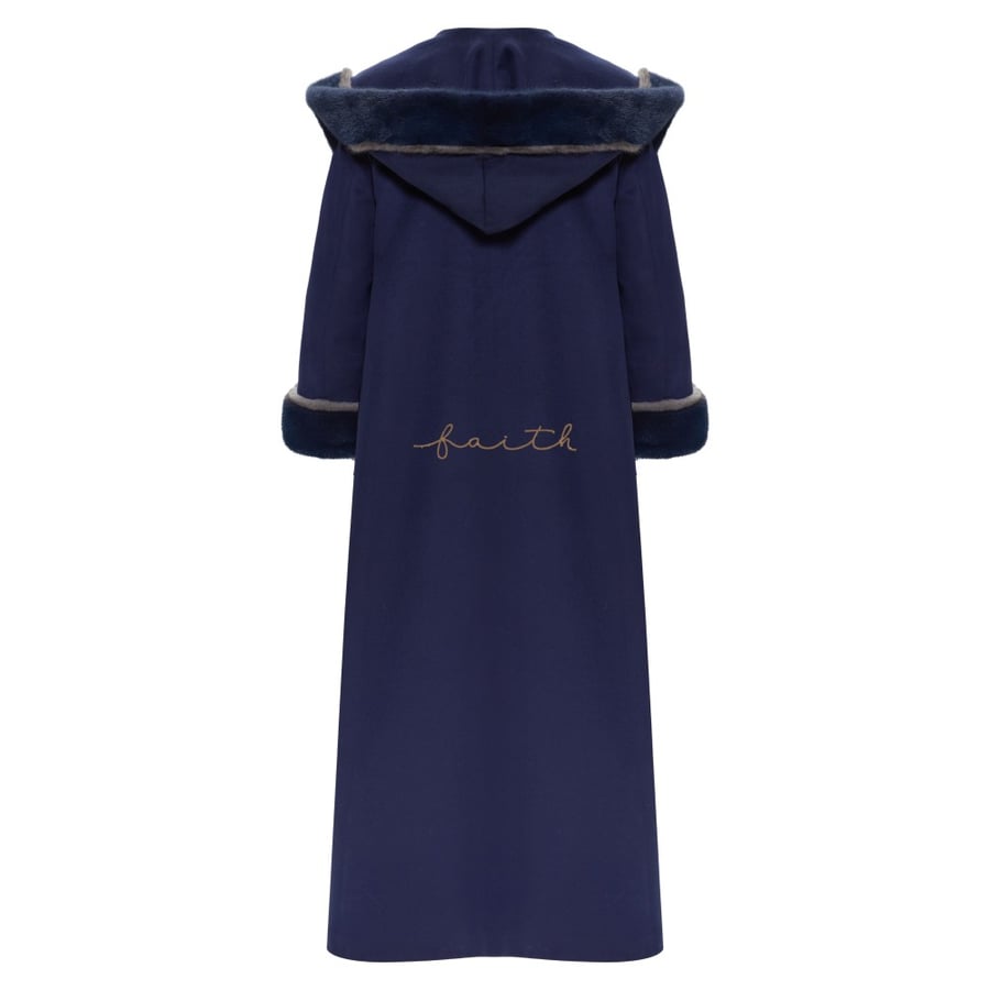 NAVY BLUE MINK FARWA