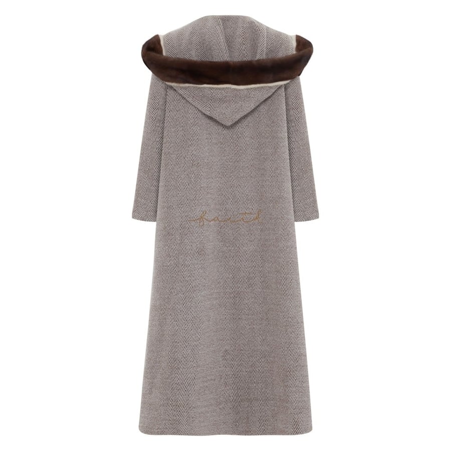 BROWN WOOL & MINK