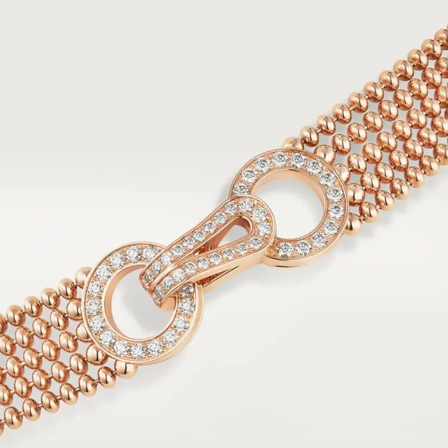 عقد Agrafe de Cartier – حجم وسط مرصّع بالألماس