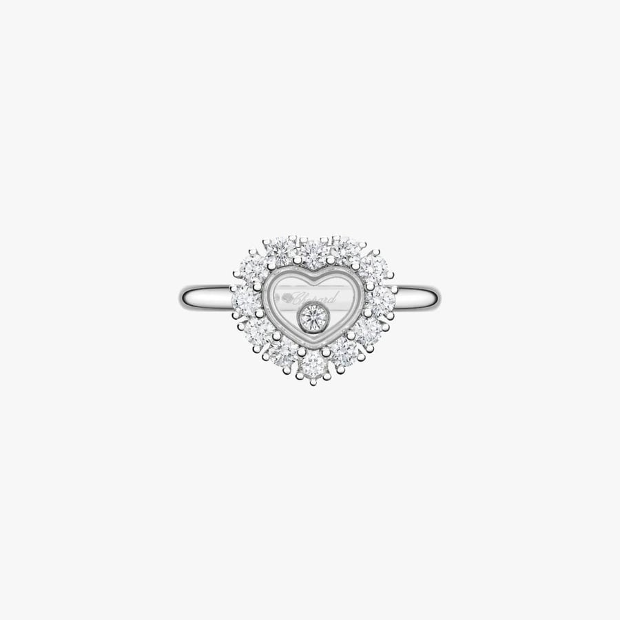 Happy diamond icons, luxurious ring
