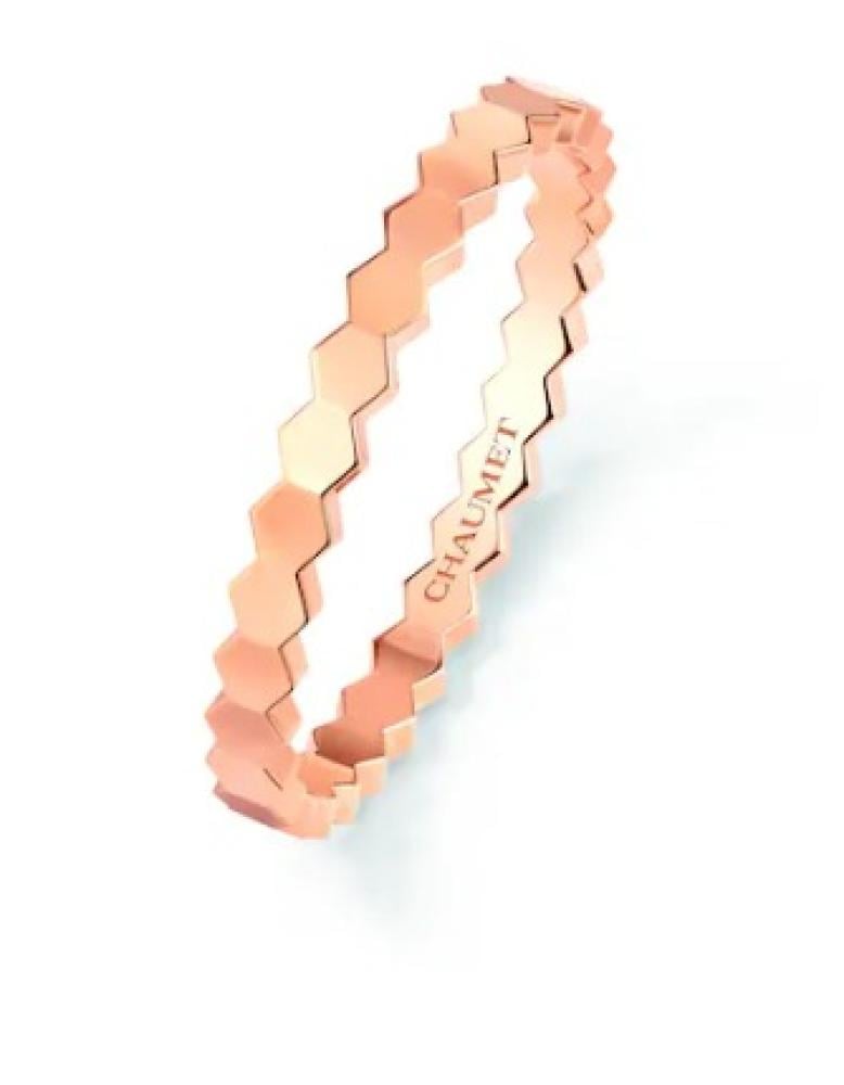 Honeycomb gold ring