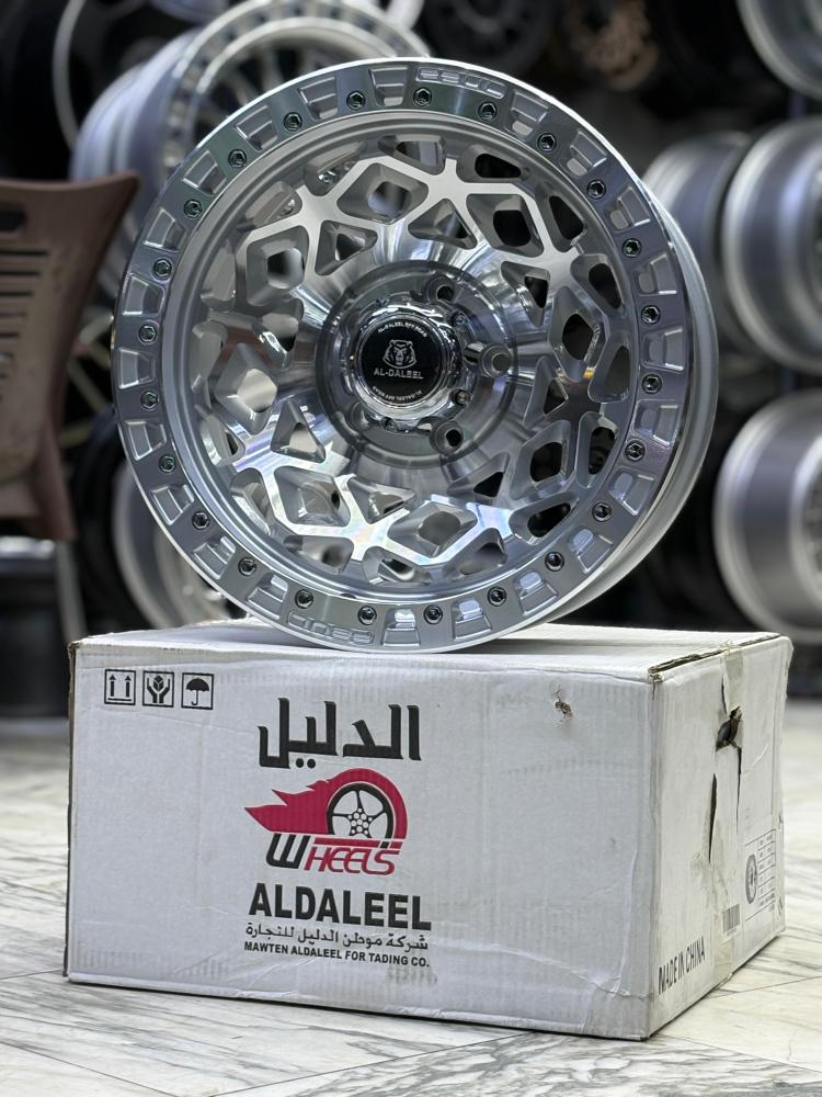 جنوط فيول Fuel مقاس 17 رانجلر فضي نيكل 5مسمار