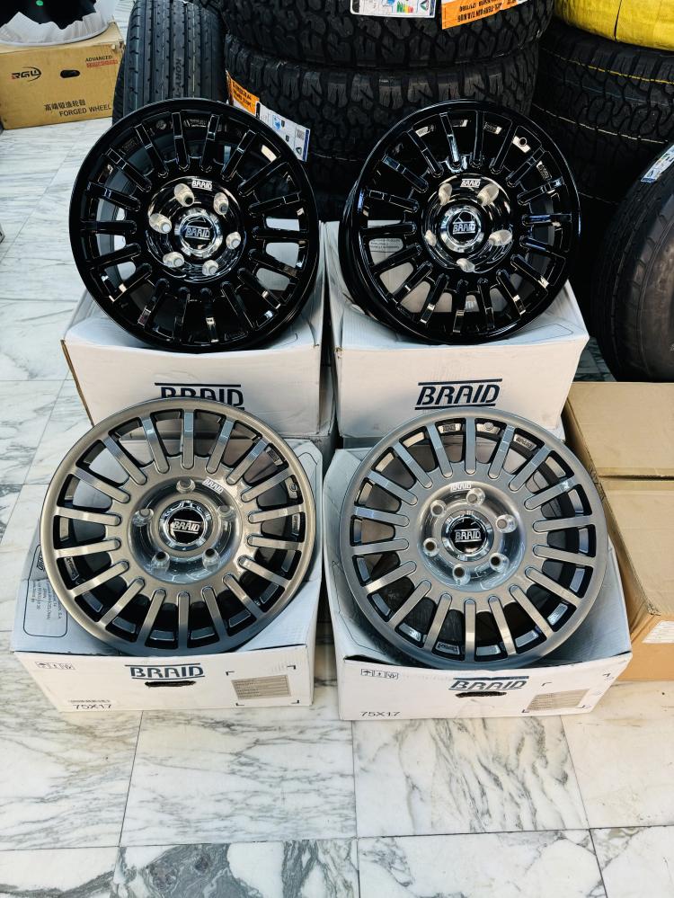 جنوط برايد Braid Wheels الاصليه مقاس 17 ابعاد 5X150