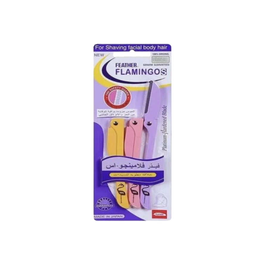 Flamingo - Eyebrow razors - 3 pieces