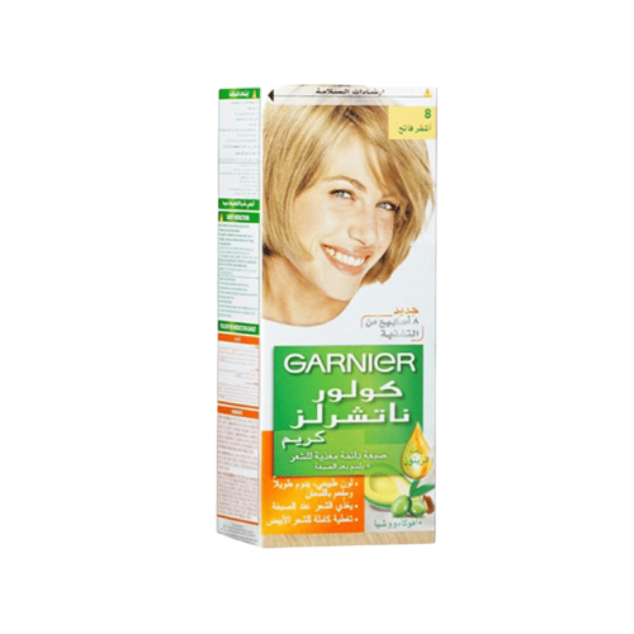 غارنييه صبغه شعر كولور ناتشرلز 8 اشقر فاتح