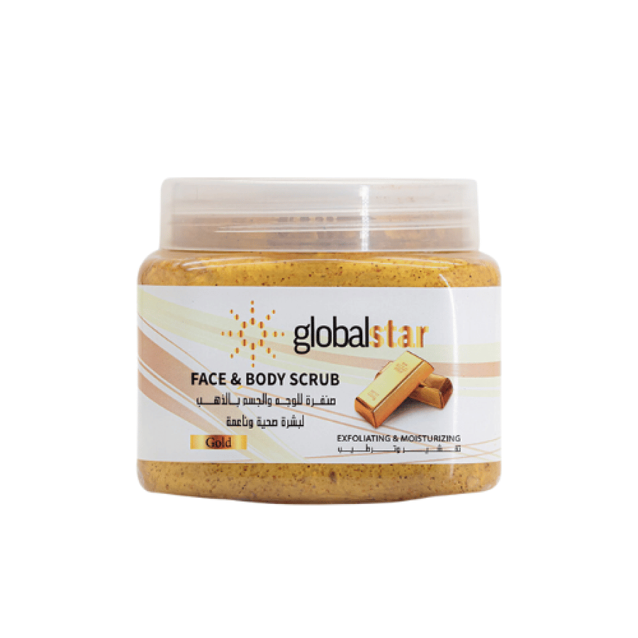 جلوبال ستار صنفرة الوجه والجسم ذهب - 500 ML