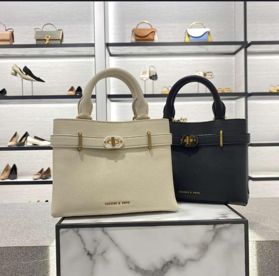 Medim bag in black color - Charles and Keith