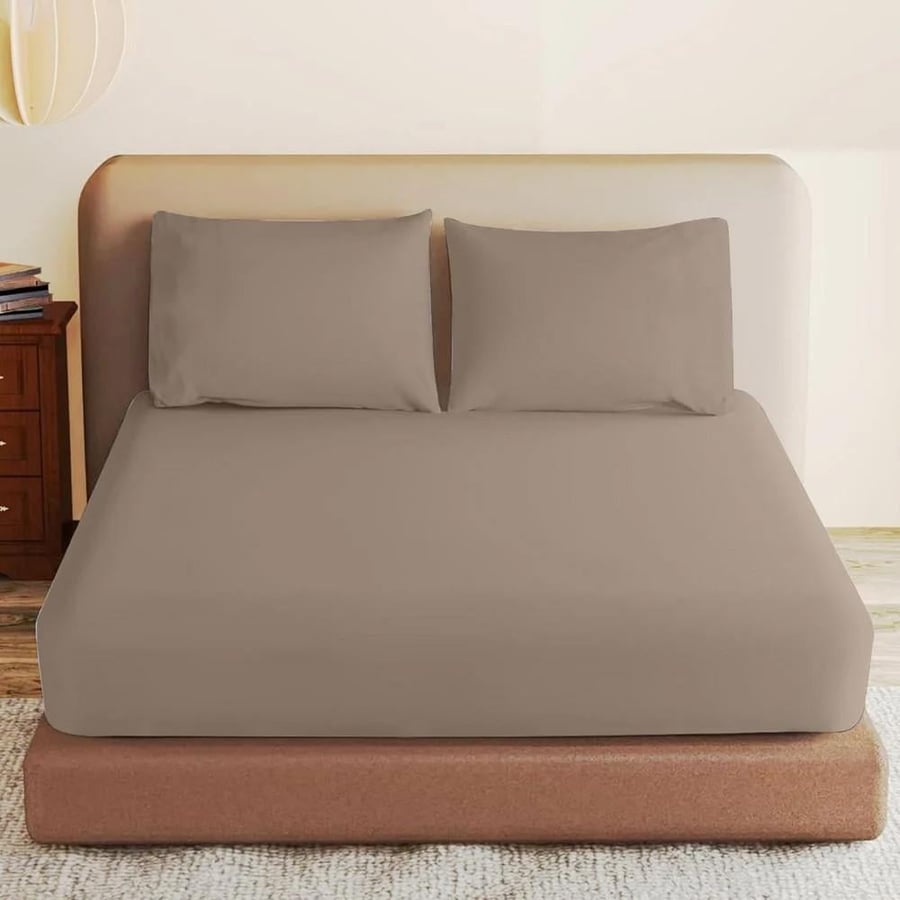 طقم شرشف روز ساده نفرين 200x200 سم - متعدد الألوان