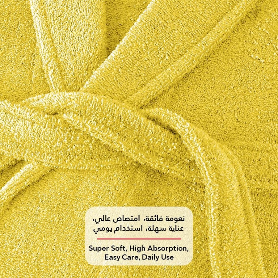 روب حمام ساندي هودي قطن 100% - ذهبي