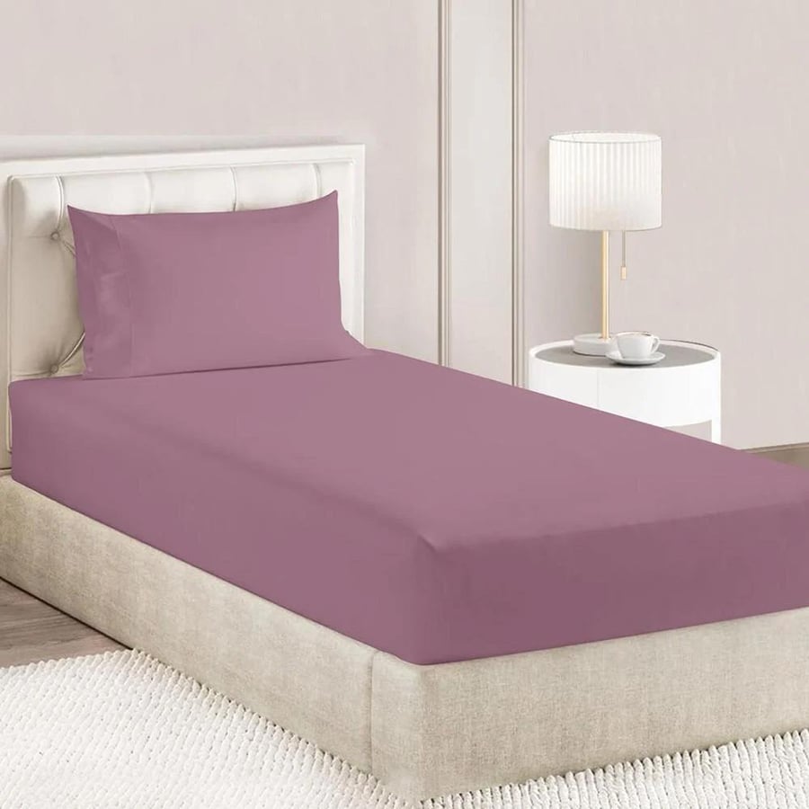 طقم شرشف روز ساده نفر عريض 200x120 سم - متعدد الالوان