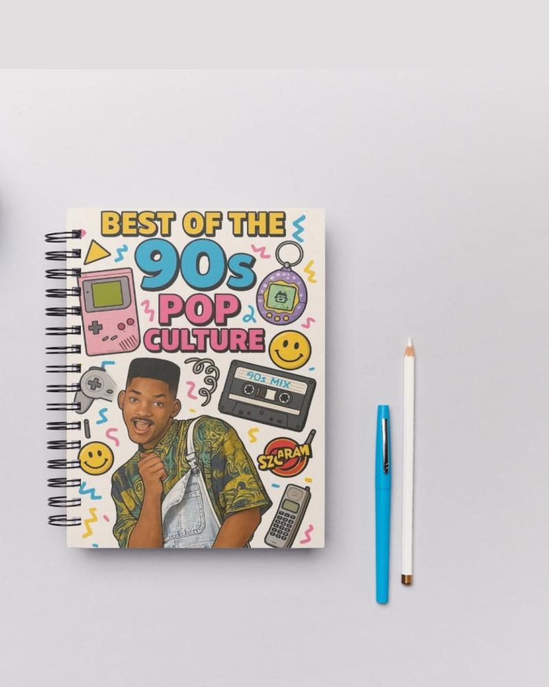 دفتر التسعينات مخصص بالاسم | Personalized 90s Pop Notebook