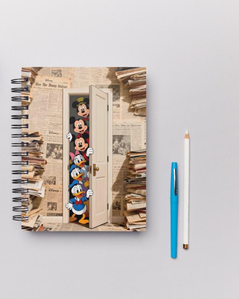 دفتر ميكي الكلاسيكي مخصص بالاسم | Personalized Classic Mickey Notebook