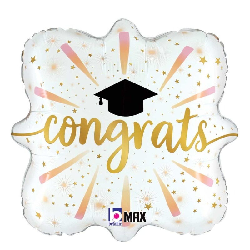 Graduation balloon shield