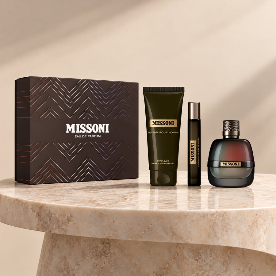 طقم ميسوني بورهوم اودي بارفيوم رجالي 100 مل + عطر بخ 10 مل + شورجل 150 مل