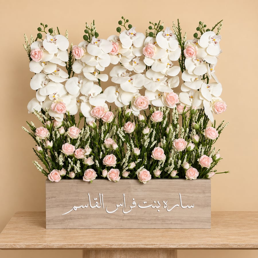 رخاميات ورد صناعي