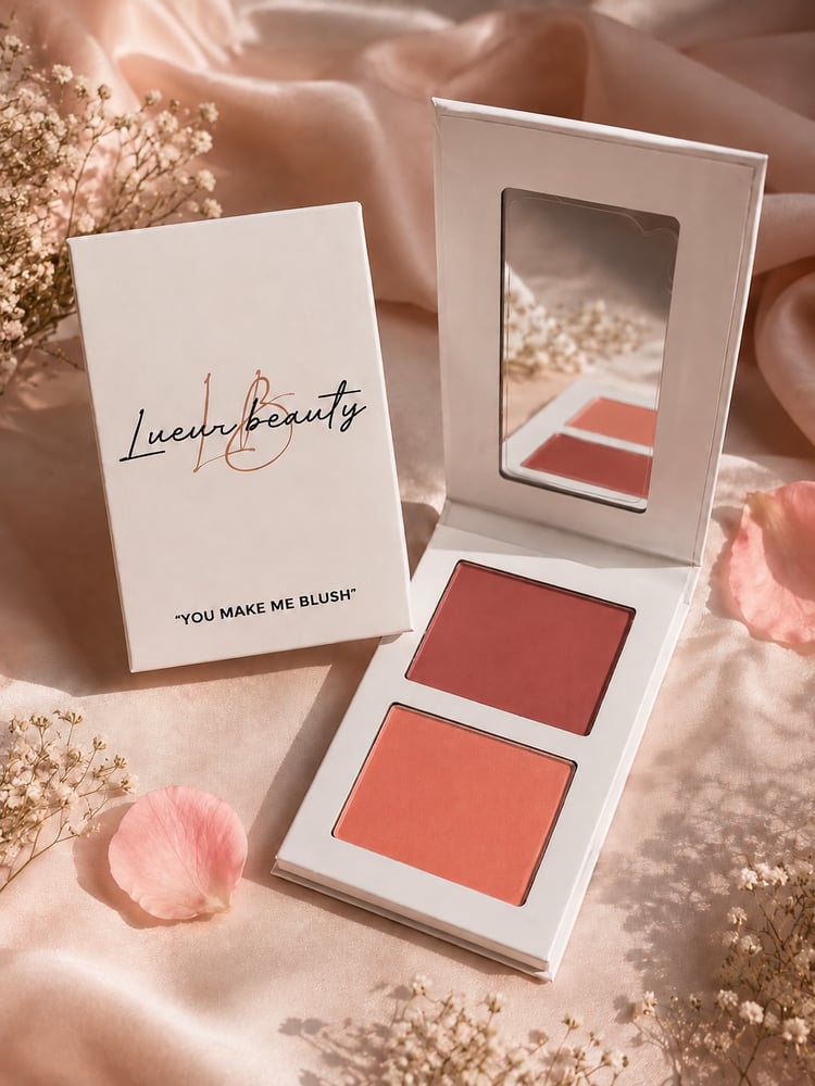 you make blush by lueur blusher كريمي + باودر في منتج واحد!