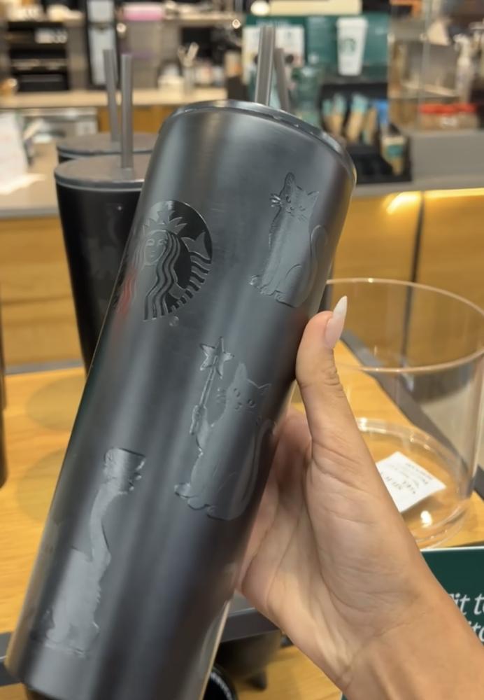 Starbucks black cat cup