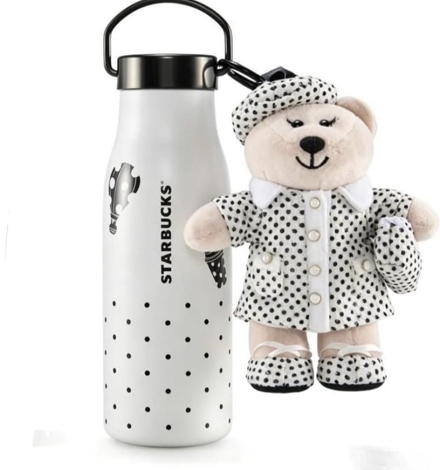Starbucks dots mug and bear