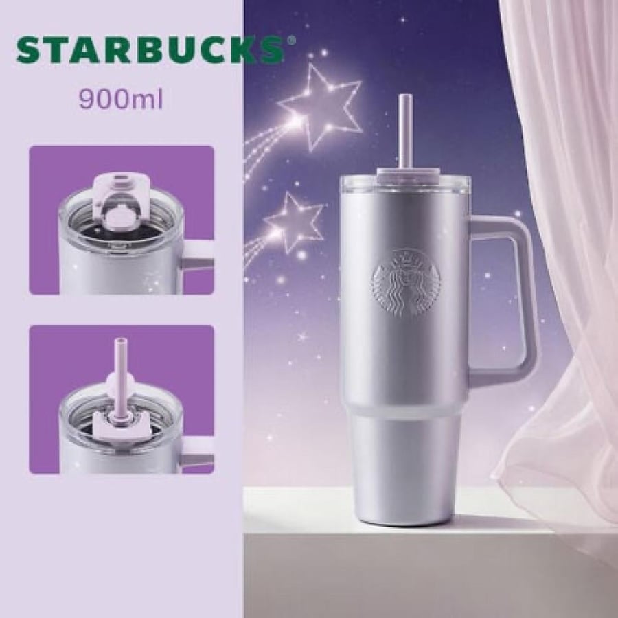 Starbucks silver glitter mug