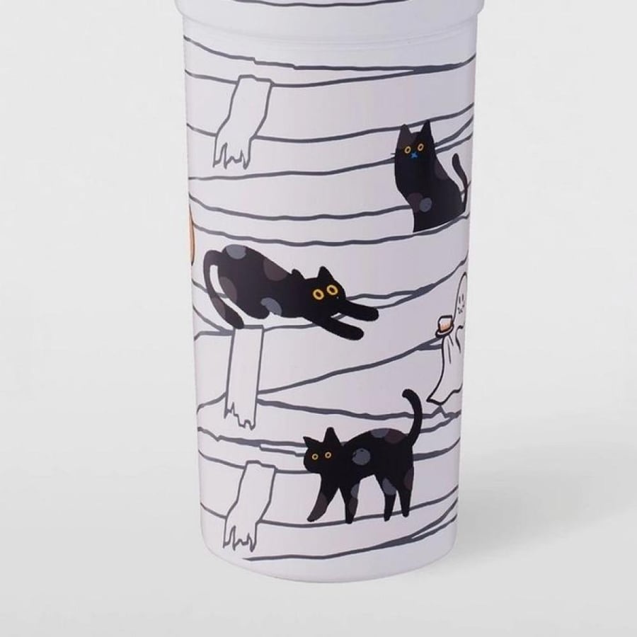 Starbuck Halloween black cat mug