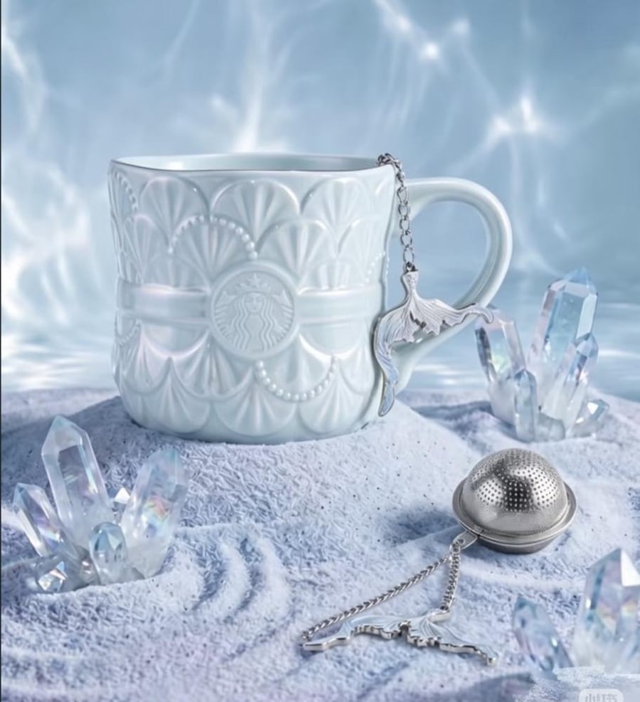 Starbucks blue pearl mug