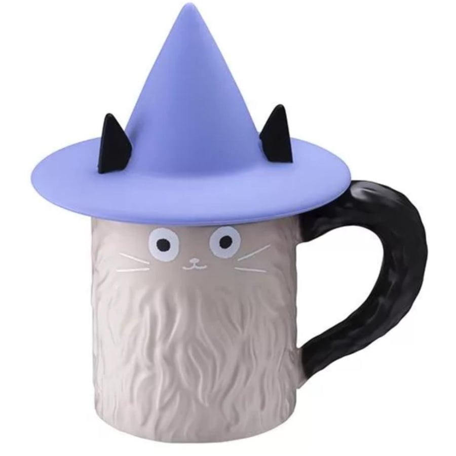 Starbuck Halloween black cat mug