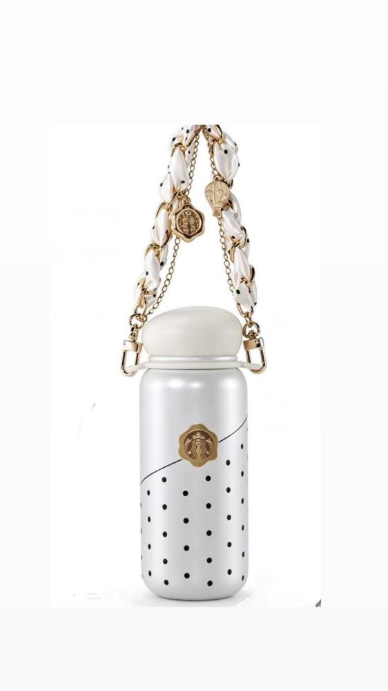 Starbucks handle dots mug