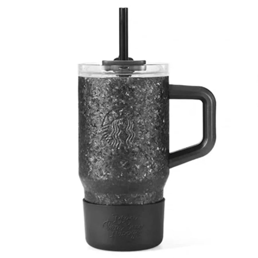 Starbucks black shimmer titanium mug
