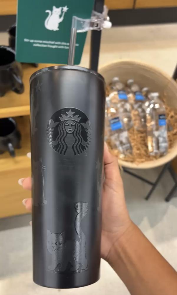 Starbucks black cat cup