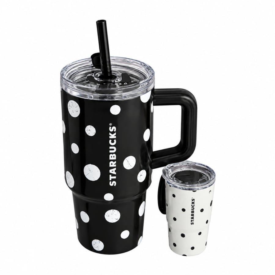 Starbucks black dots mug