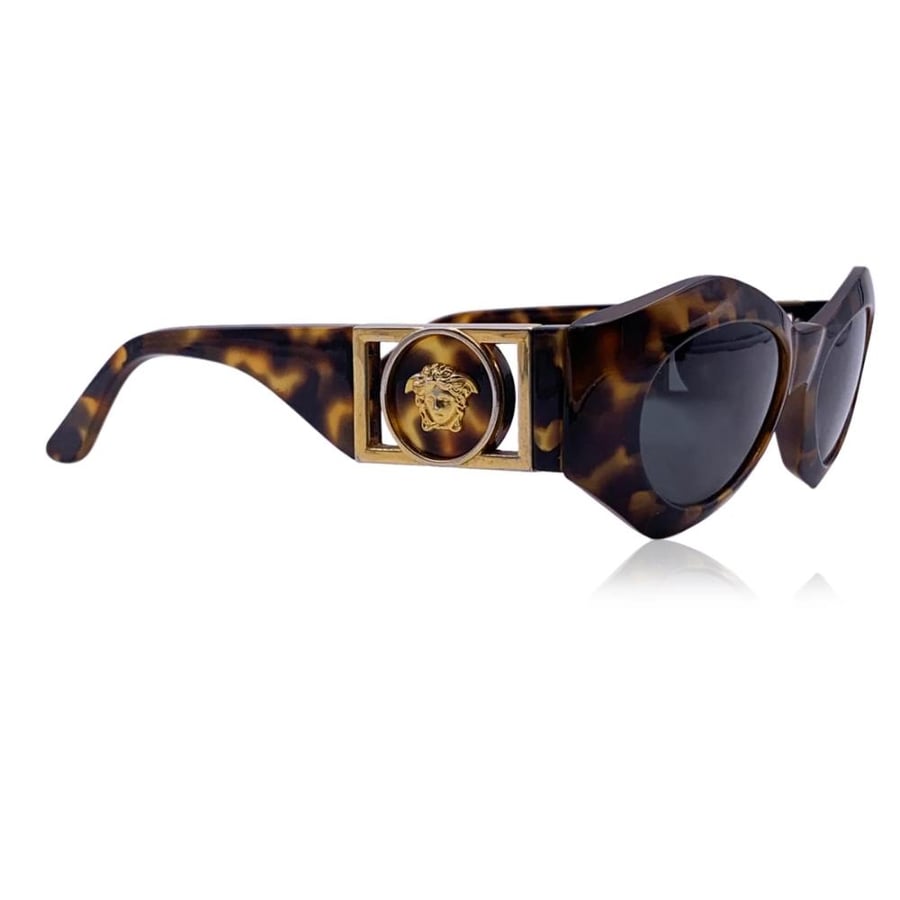 Versace Gianni Vintage Brown Mint Medusa Sunglasses