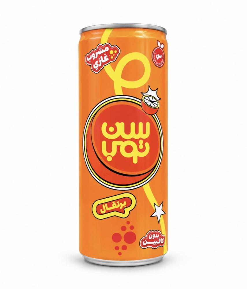 مشروب غازي برتقال بدون كافيين سن توب 240مل