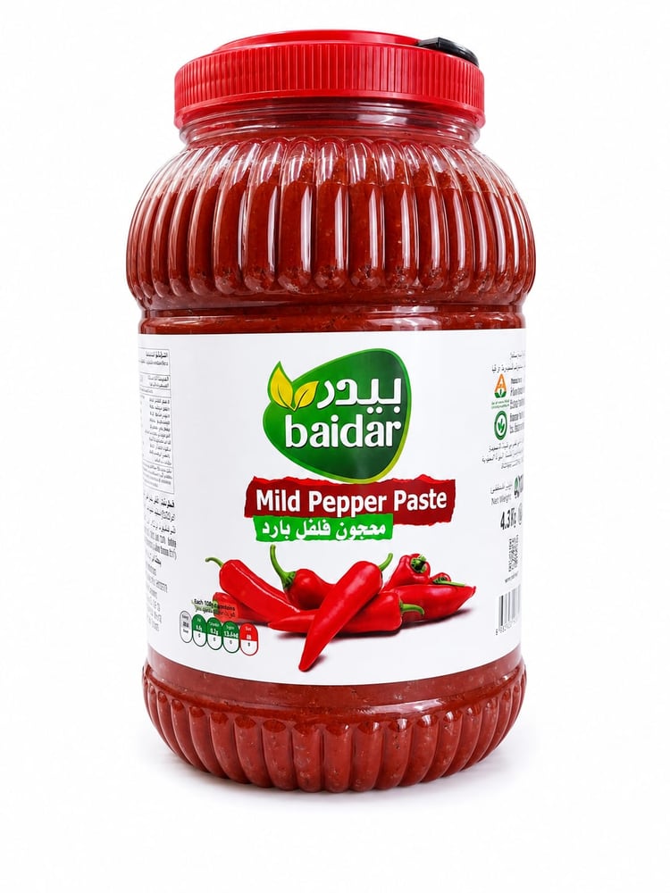 معجون فلفل احمر بارد بيدر وزن 4 كيلو