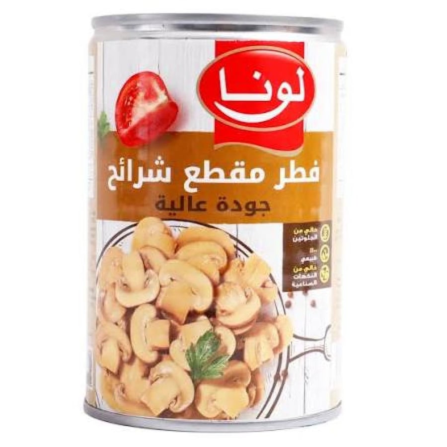 فطر مقطع شرائح لونا 400غ