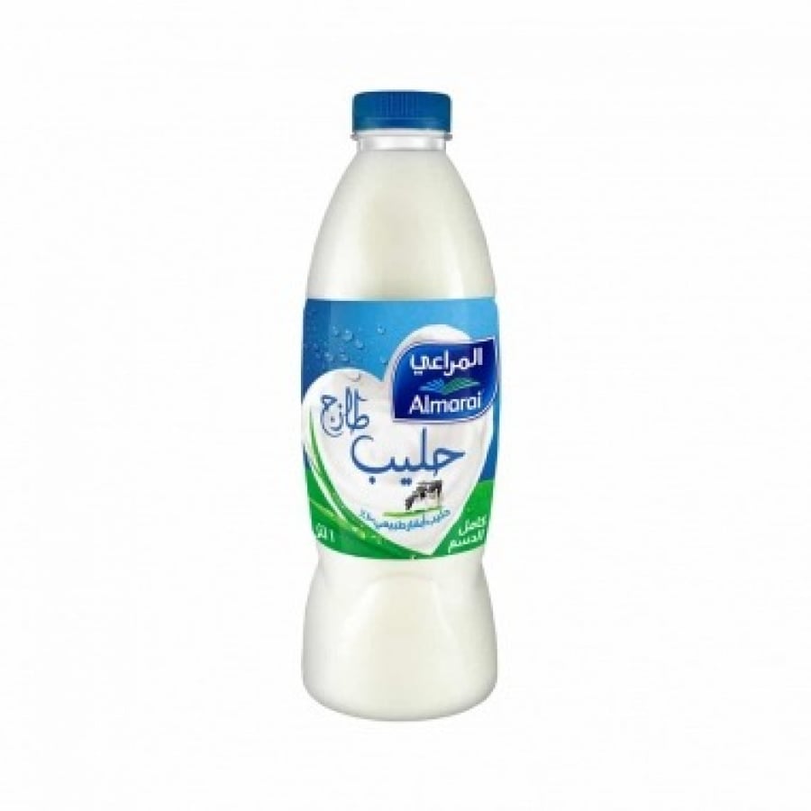 حليب طازج كامل الدسم المراعي 1لتر