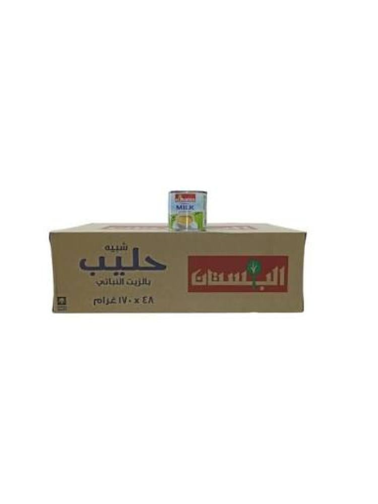شبيه حليب بالزيت النباتي البستان 170غ كرتون شد 48