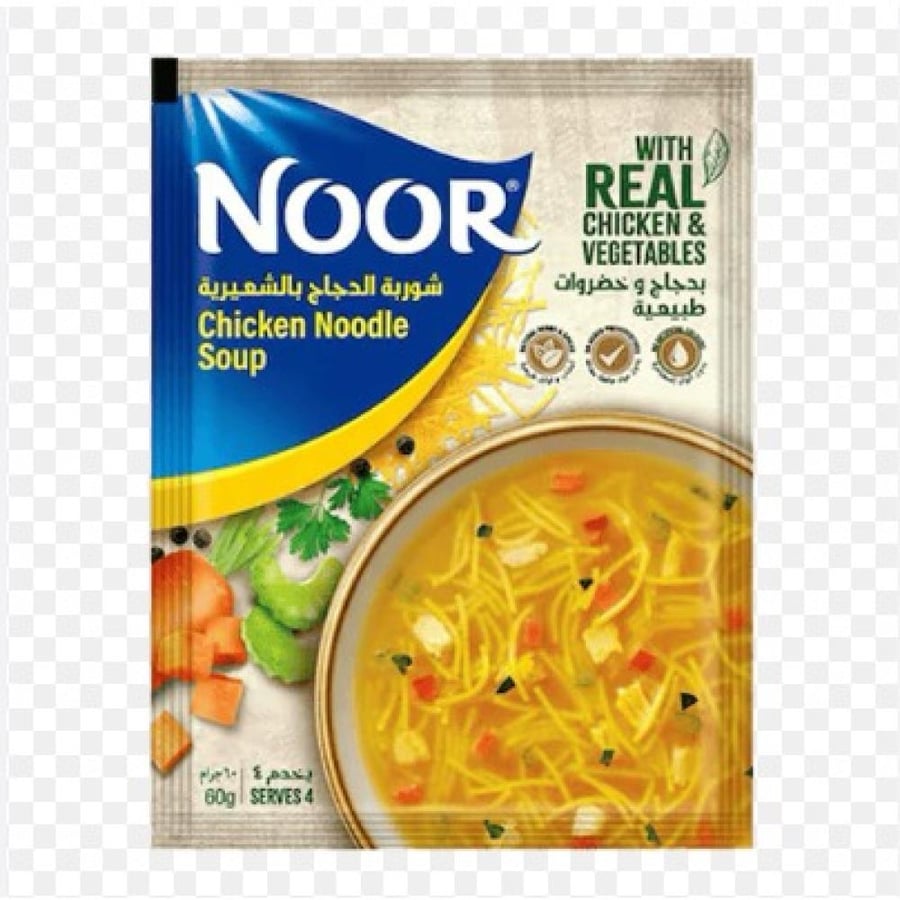شوربة الدجاج بالشعيرية نور 60غ