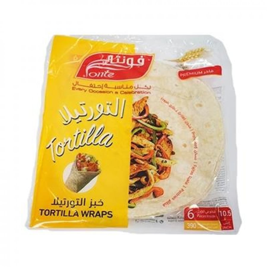 خبز التورتيلا فاخر 6قطع فونتي 250غ