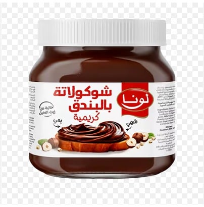 كريمة الشوكلاتة بالبندق لونا 400غ